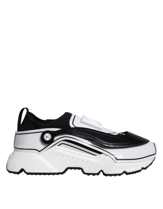 Кросівки Dolce &amp; Gabbana White Black Logo Plaque Daymaster Sneakers