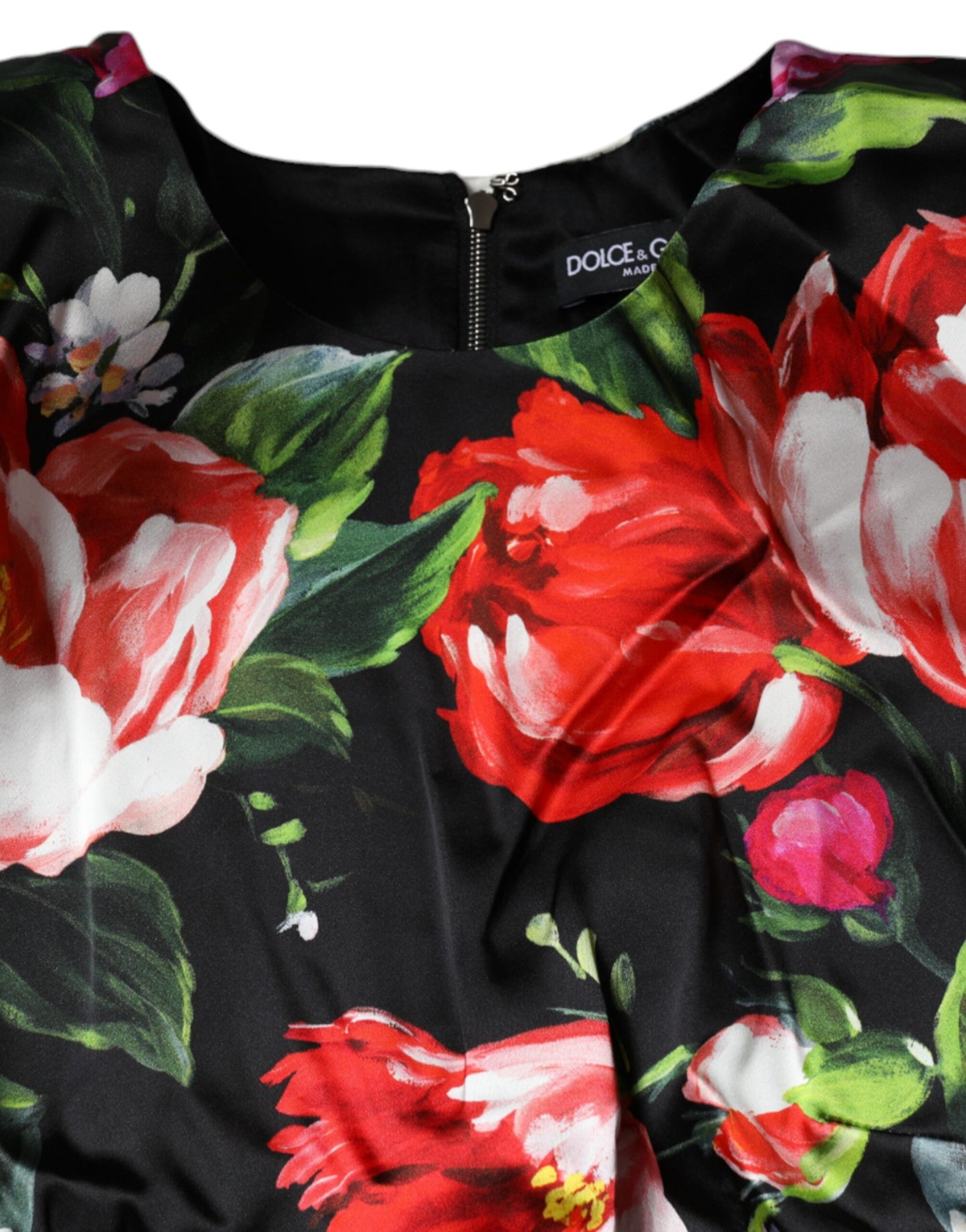Багатобарвна міні-сукня-футляр із квітковим принтом Dolce &amp; Gabbana