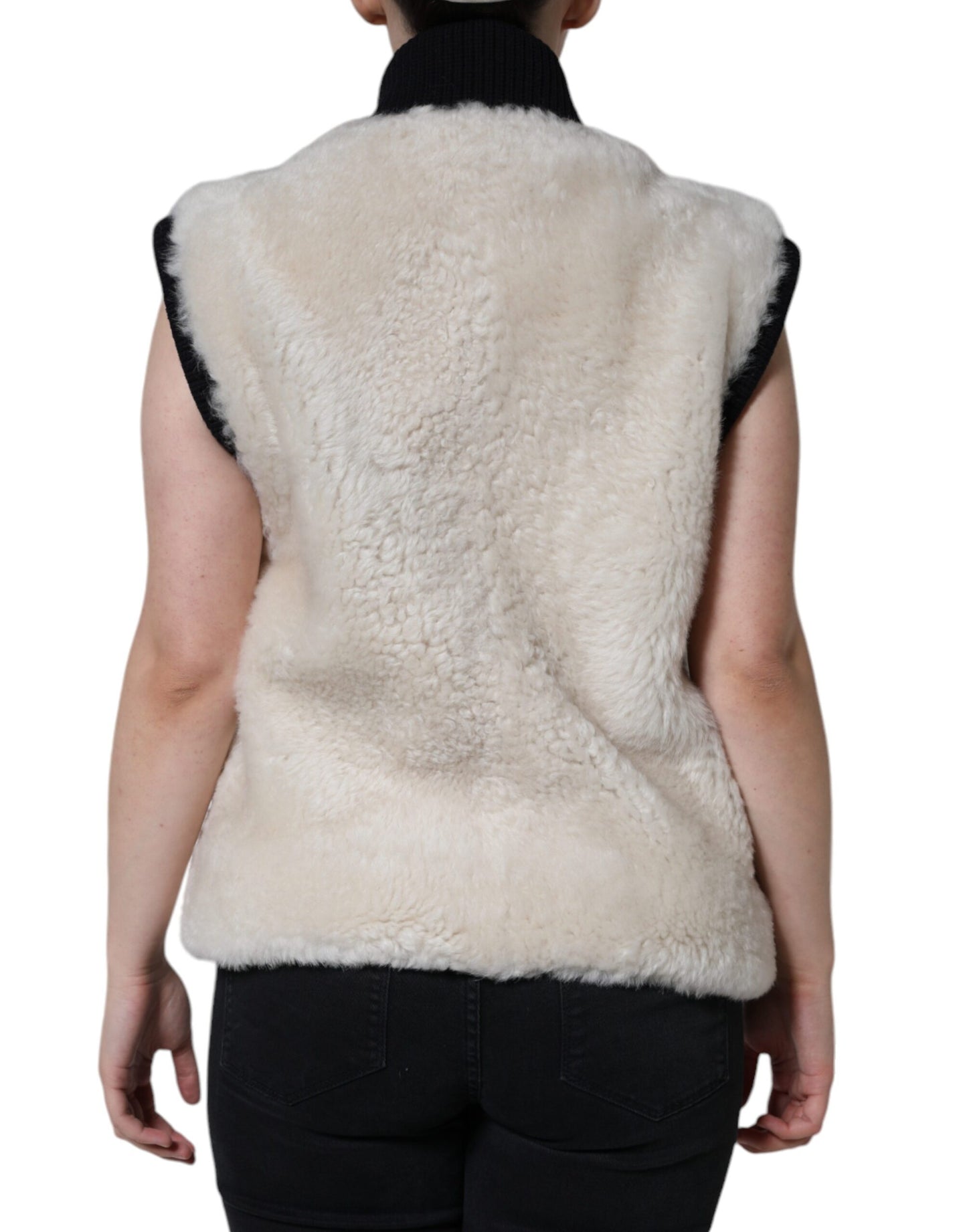 Куртка Burberry White WARRENFORD з дубленої шкіри