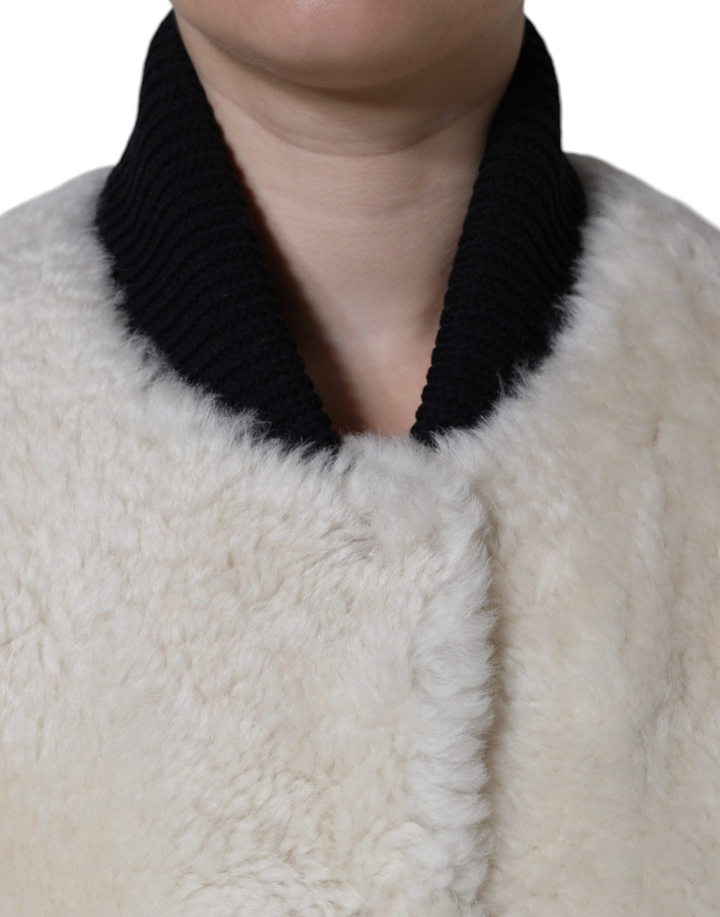 Куртка Burberry White WARRENFORD з дубленої шкіри