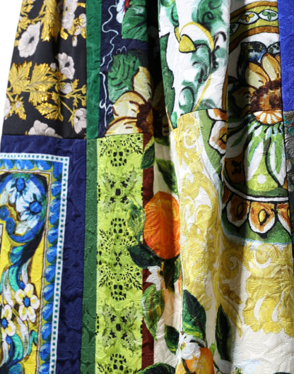 Довга максі-спідниця Dolce &amp; Gabbana у стилі Печворк у стилі Сицилія