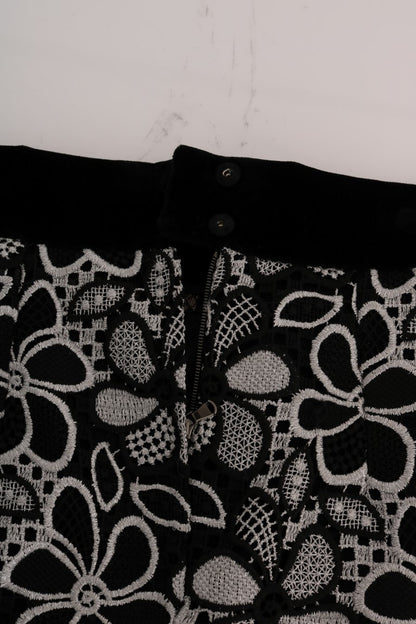 Елегантна мереживна міні-спідниця Dolce &amp; Gabbana з кришталевими деталями