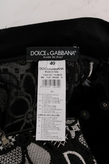 Елегантна мереживна міні-спідниця Dolce &amp; Gabbana з кришталевими деталями