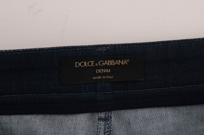 Шикарна синя джинсова міні-спідниця Dolce &amp; Gabbana