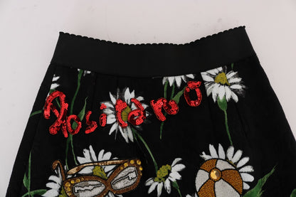 Спідниця А-силуету Dolce &amp; Gabbana з прикрасами до середини гомілки