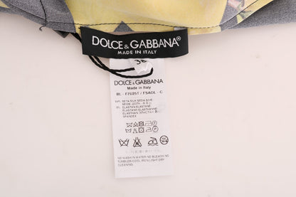 Шовкова блуза Dolce &amp; Gabbana із сицилійським лимонним принтом