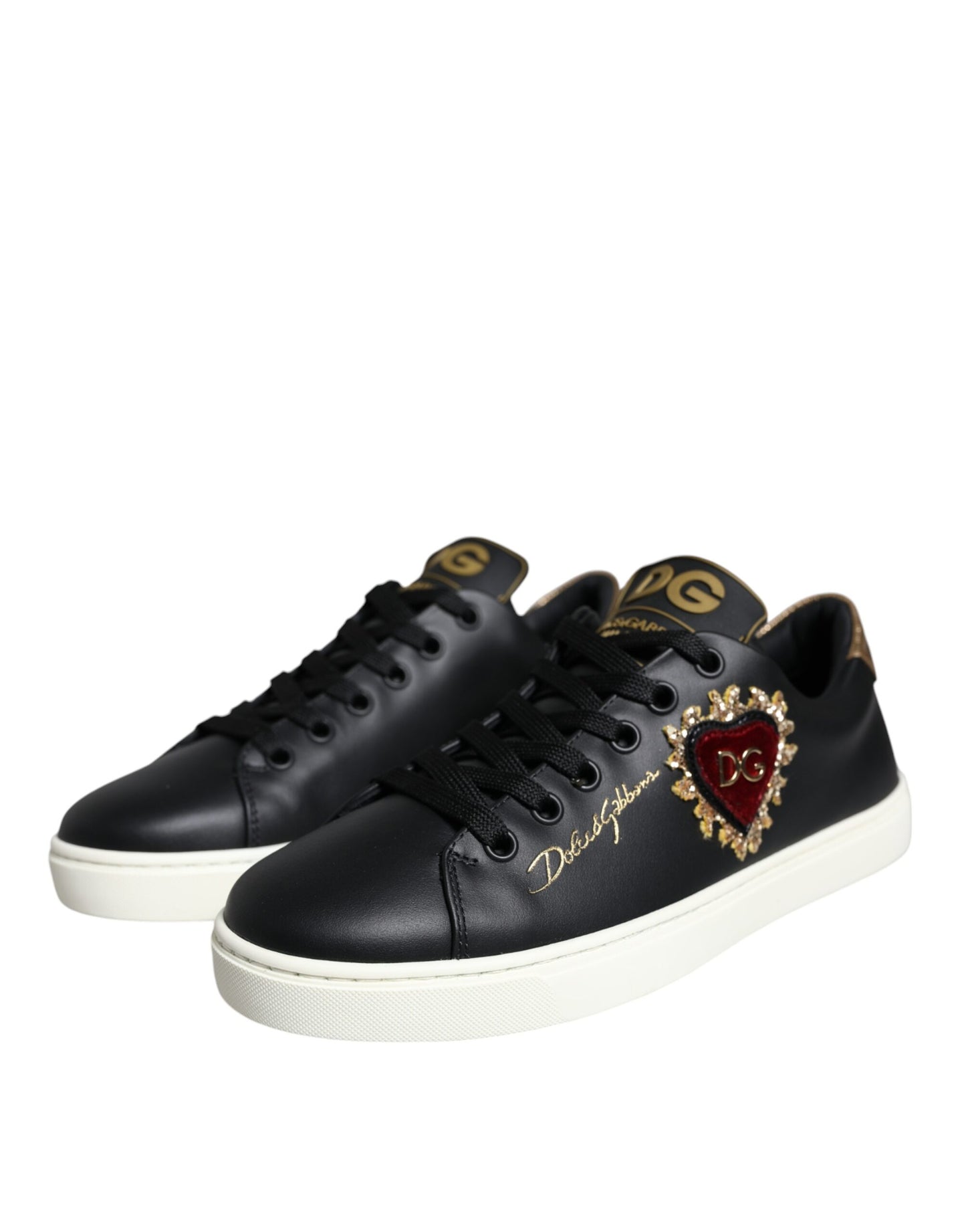 Кросівки Dolce &amp; Gabbana Black Portofino Sacred Heart