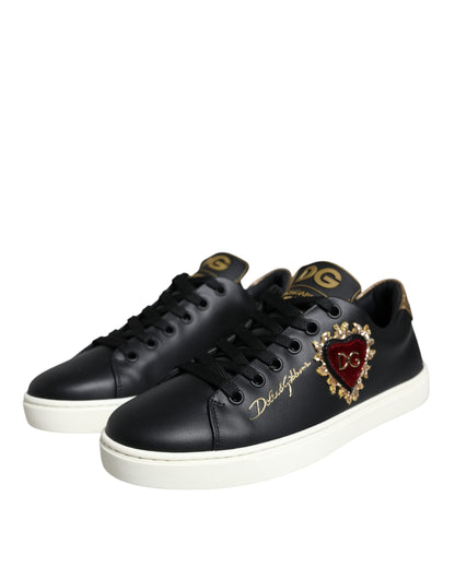 Кросівки Dolce &amp; Gabbana Black Portofino Sacred Heart