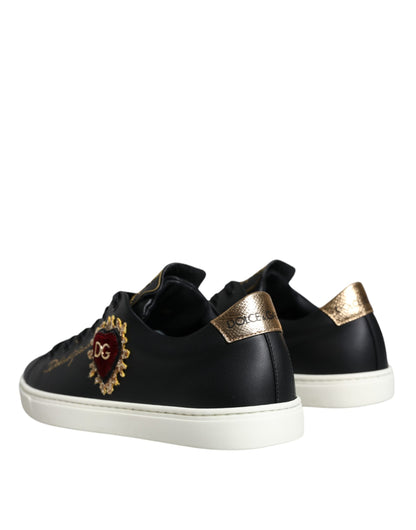 Кросівки Dolce &amp; Gabbana Black Portofino Sacred Heart