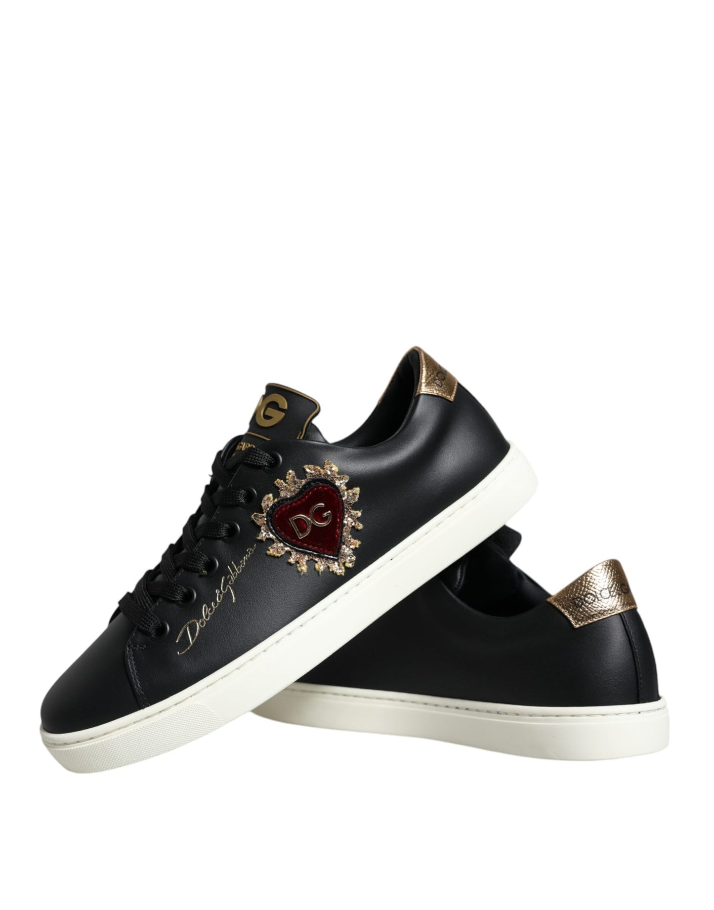 Кросівки Dolce &amp; Gabbana Black Portofino Sacred Heart