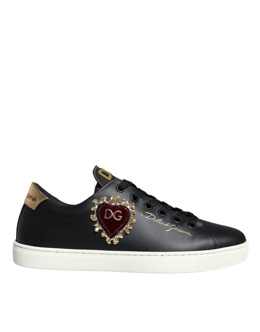 Кросівки Dolce &amp; Gabbana Black Portofino Sacred Heart