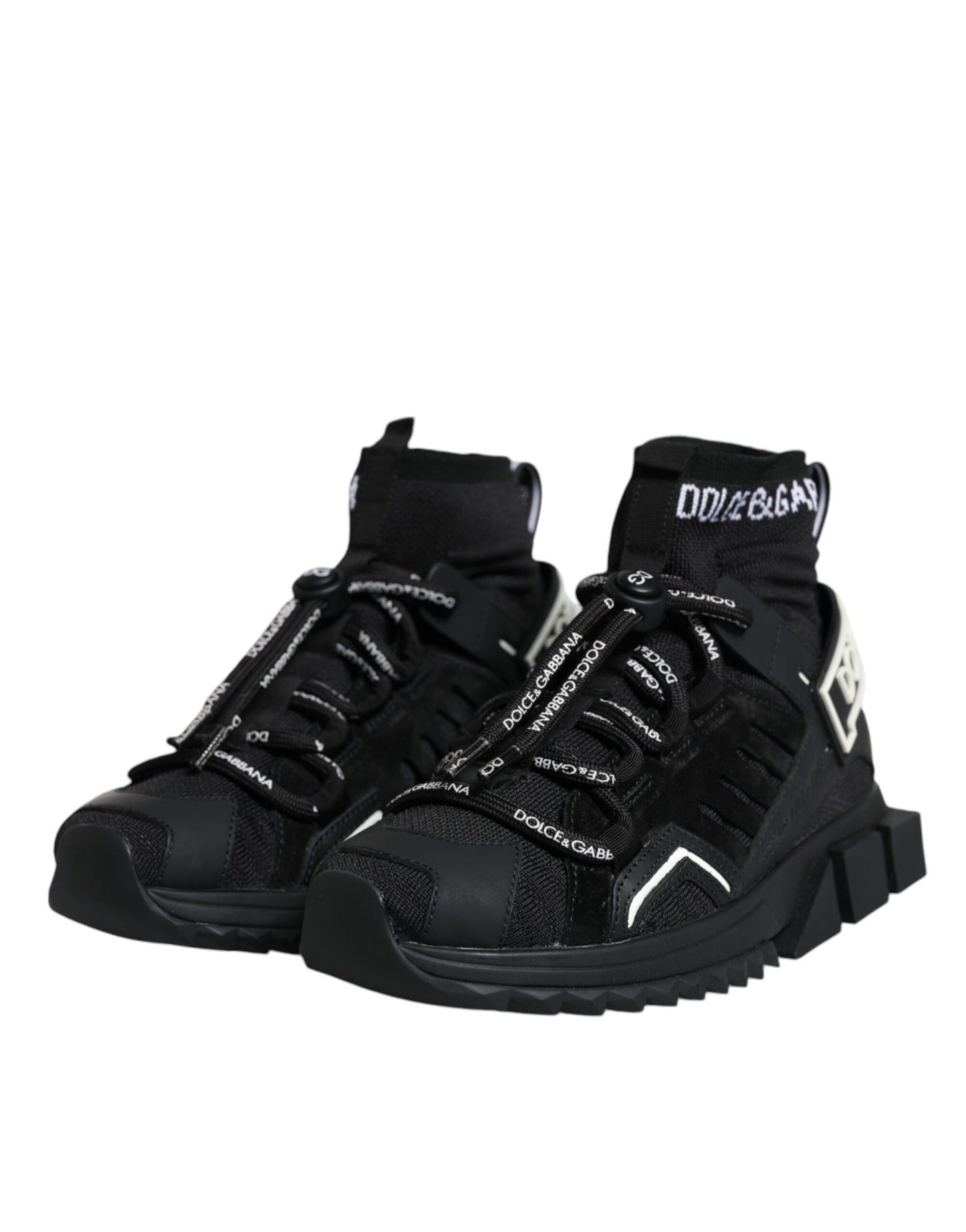 Кросівки з логотипом Dolce &amp; Gabbana Black Sorrento Socks
