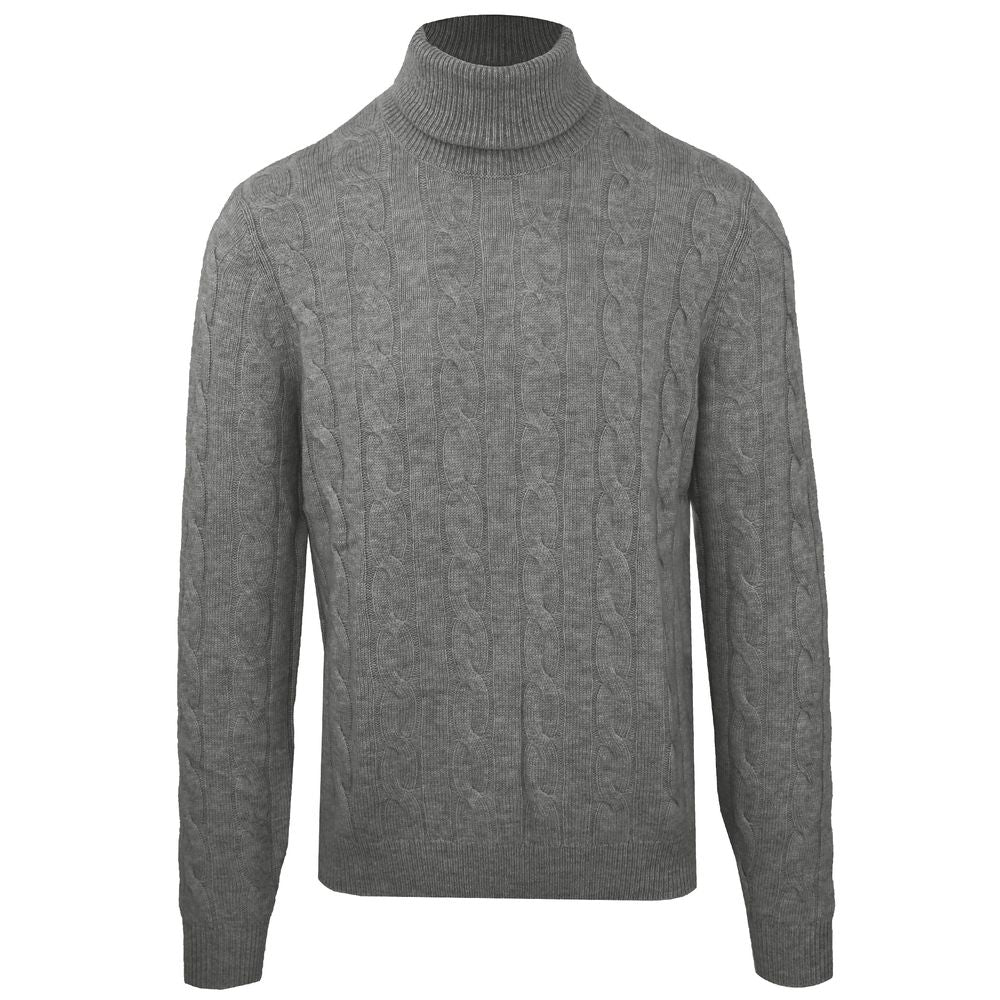 Вовняний чоловічий светр з горлом Malo Grey