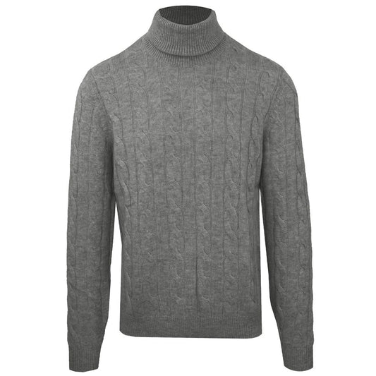 Вовняний чоловічий светр з горлом Malo Grey