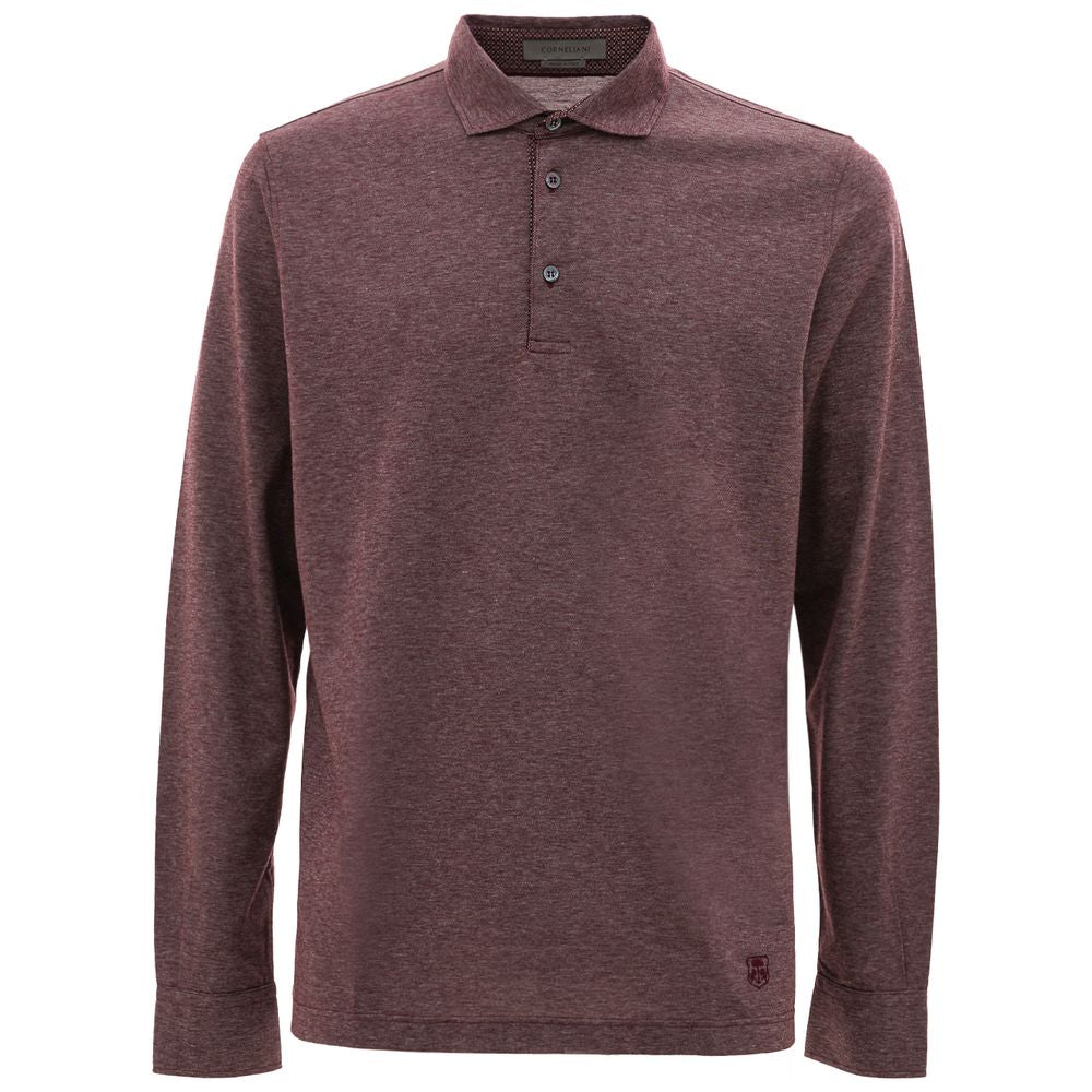 Бавовняна сорочка-поло Corneliani Purple
