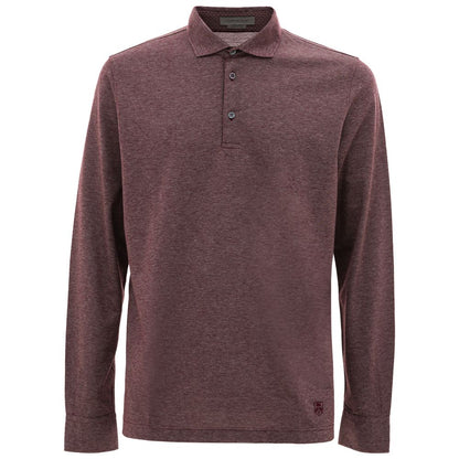 Бавовняна сорочка-поло Corneliani Purple