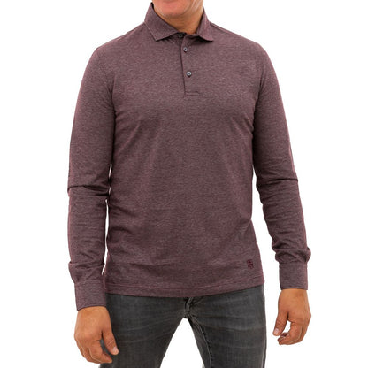Бавовняна сорочка-поло Corneliani Purple