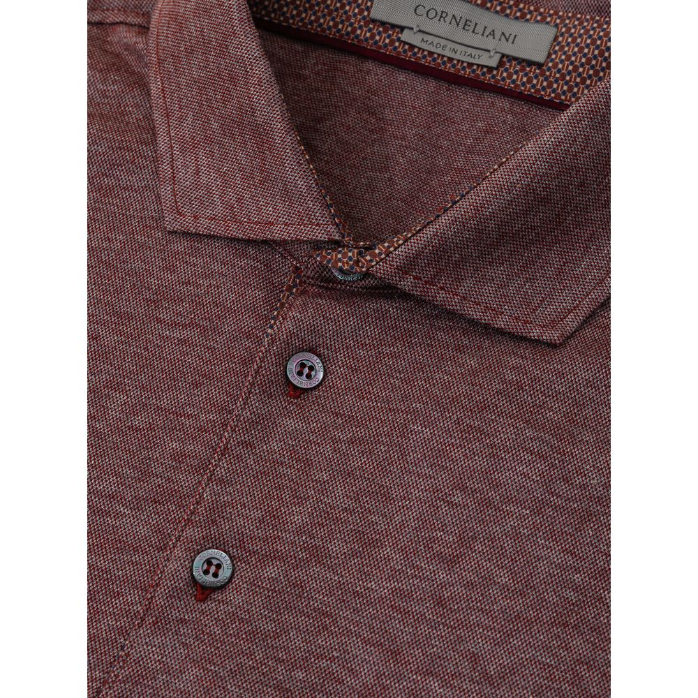 Бавовняна сорочка-поло Corneliani Purple