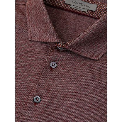 Бавовняна сорочка-поло Corneliani Purple
