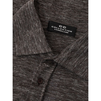 Сіра вовняна сорочка Corneliani