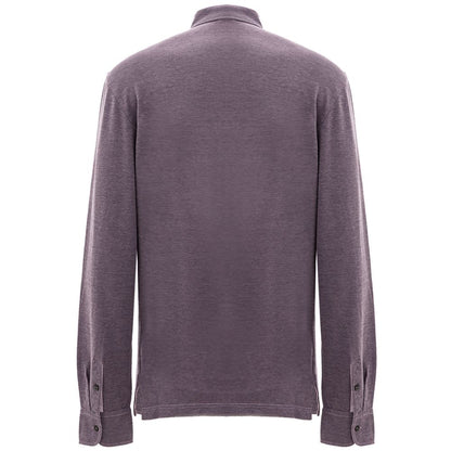 Бавовняна сорочка-поло Corneliani Purple