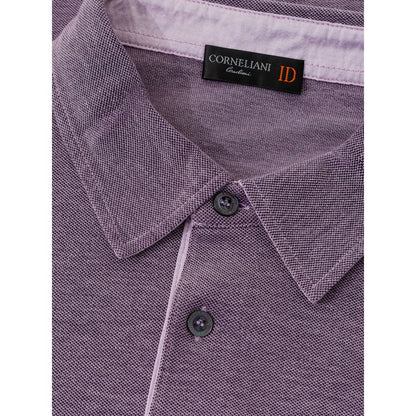 Бавовняна сорочка-поло Corneliani Purple