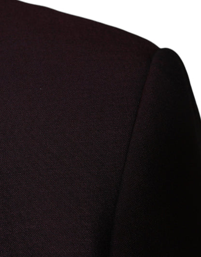 Вовняний однобортний піджак Dolce &amp; Gabbana Bordeaux