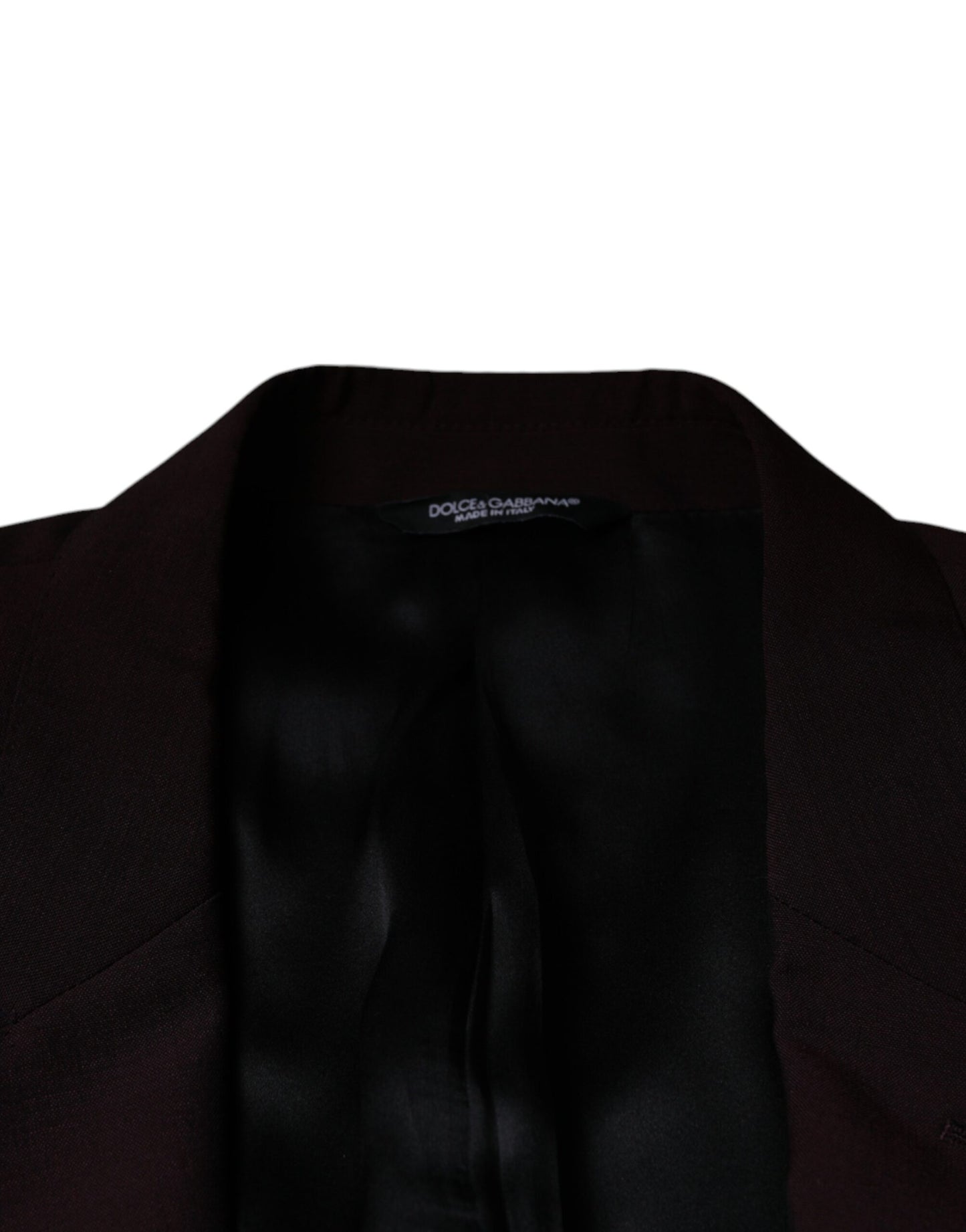 Вовняний однобортний піджак Dolce &amp; Gabbana Bordeaux