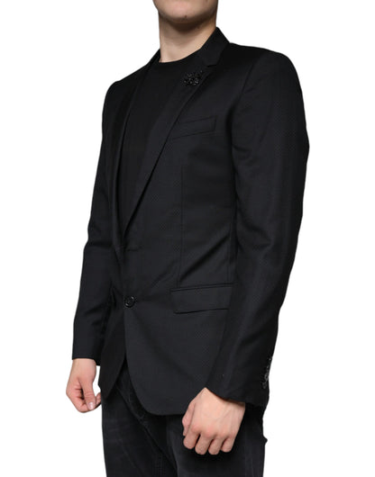Однобортний піджак Dolce &amp; Gabbana Black MARTINI Bee