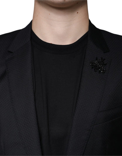 Однобортний піджак Dolce &amp; Gabbana Black MARTINI Bee