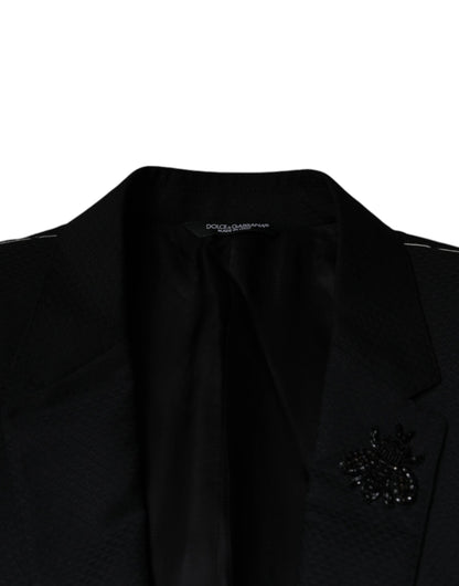 Однобортний піджак Dolce &amp; Gabbana Black MARTINI Bee