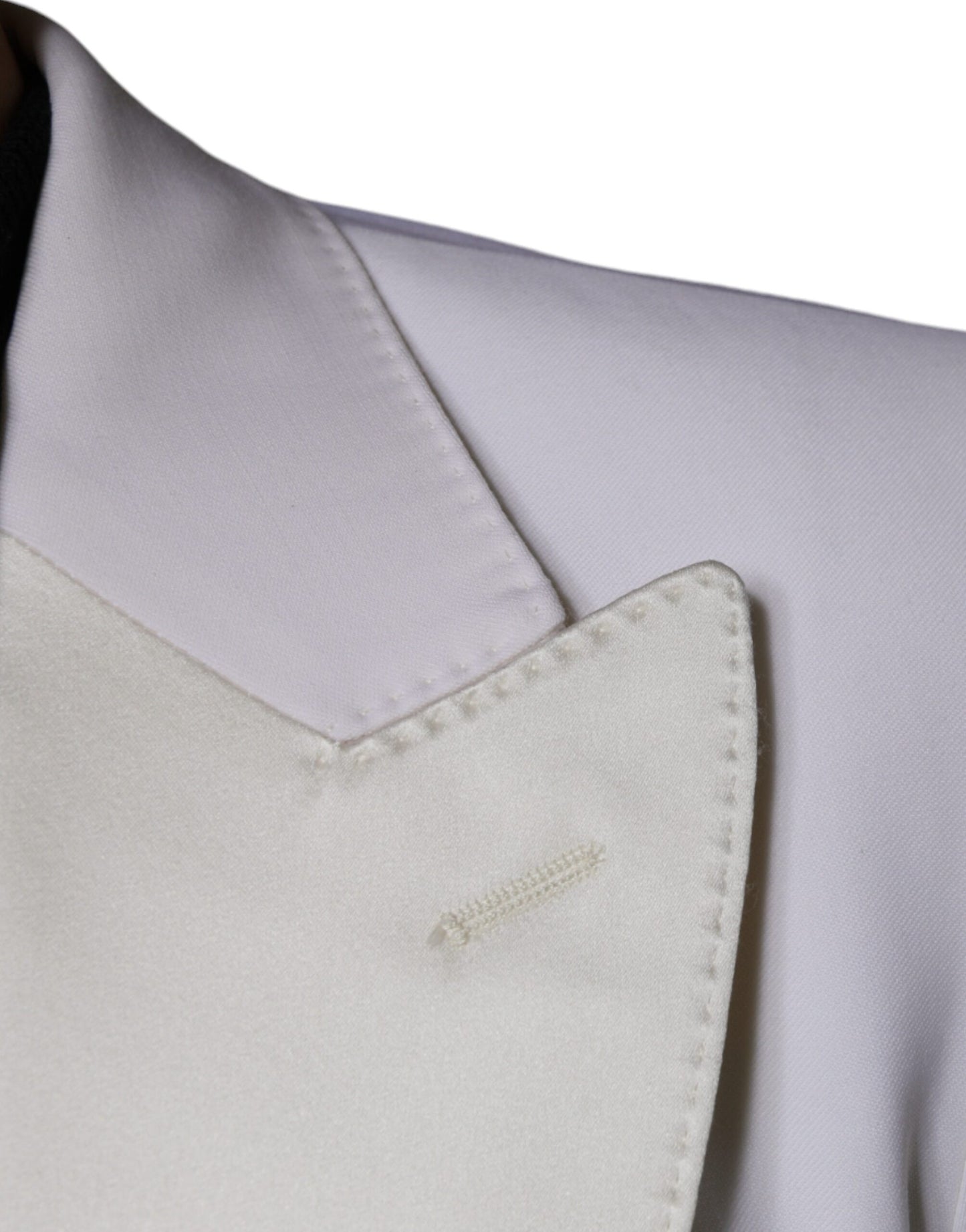 Однобортний піджак Dolce &amp; Gabbana Off White Wool