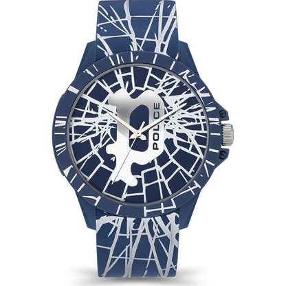 Силіконовий годинник Police Blue