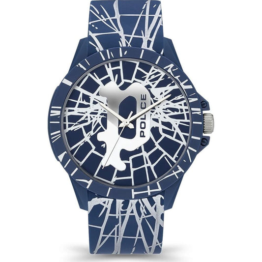 Силіконовий годинник Police Blue
