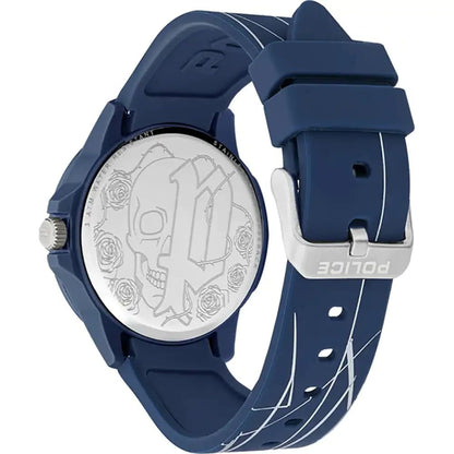 Силіконовий годинник Police Blue