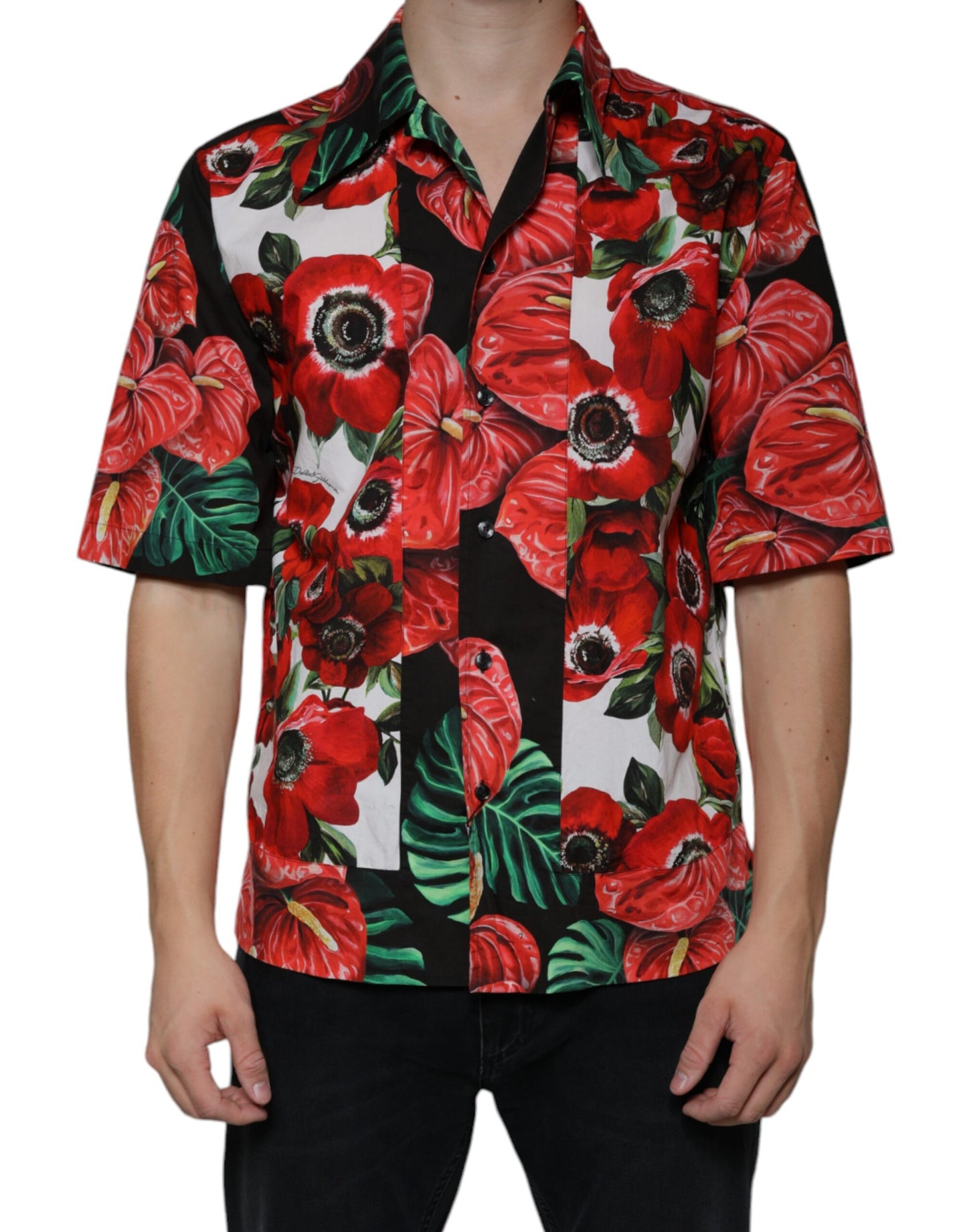 Багатобарвна повсякденна сорочка Dolce &amp; Gabbana Anemone на гудзиках