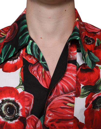 Багатобарвна повсякденна сорочка Dolce &amp; Gabbana Anemone на гудзиках