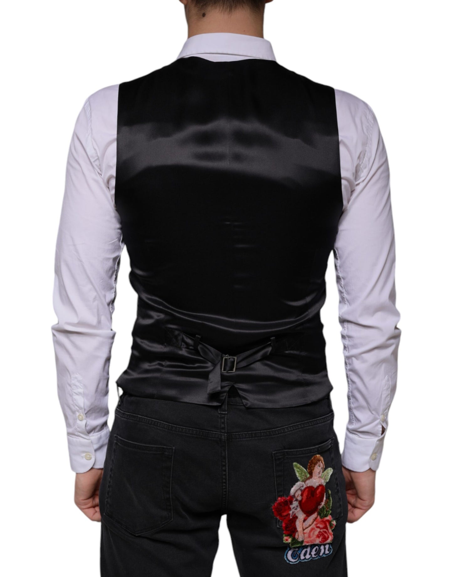 Dolce &amp; Gabbana. Чорна вовняна жилетка. Урочистий жилет