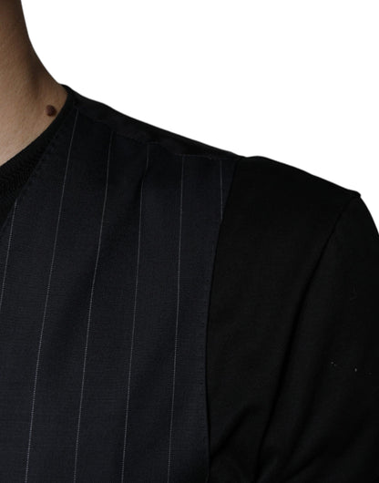 Dolce &amp; Gabbana, чорний шкіряний жилет, урочистий жилет