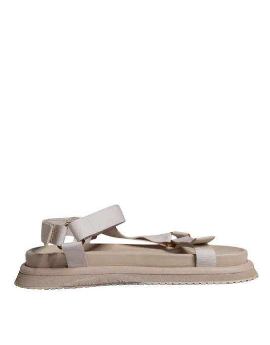Чоловічі босоніжки Dolce &amp; Gabbana Beige Nappa Devotion Strap