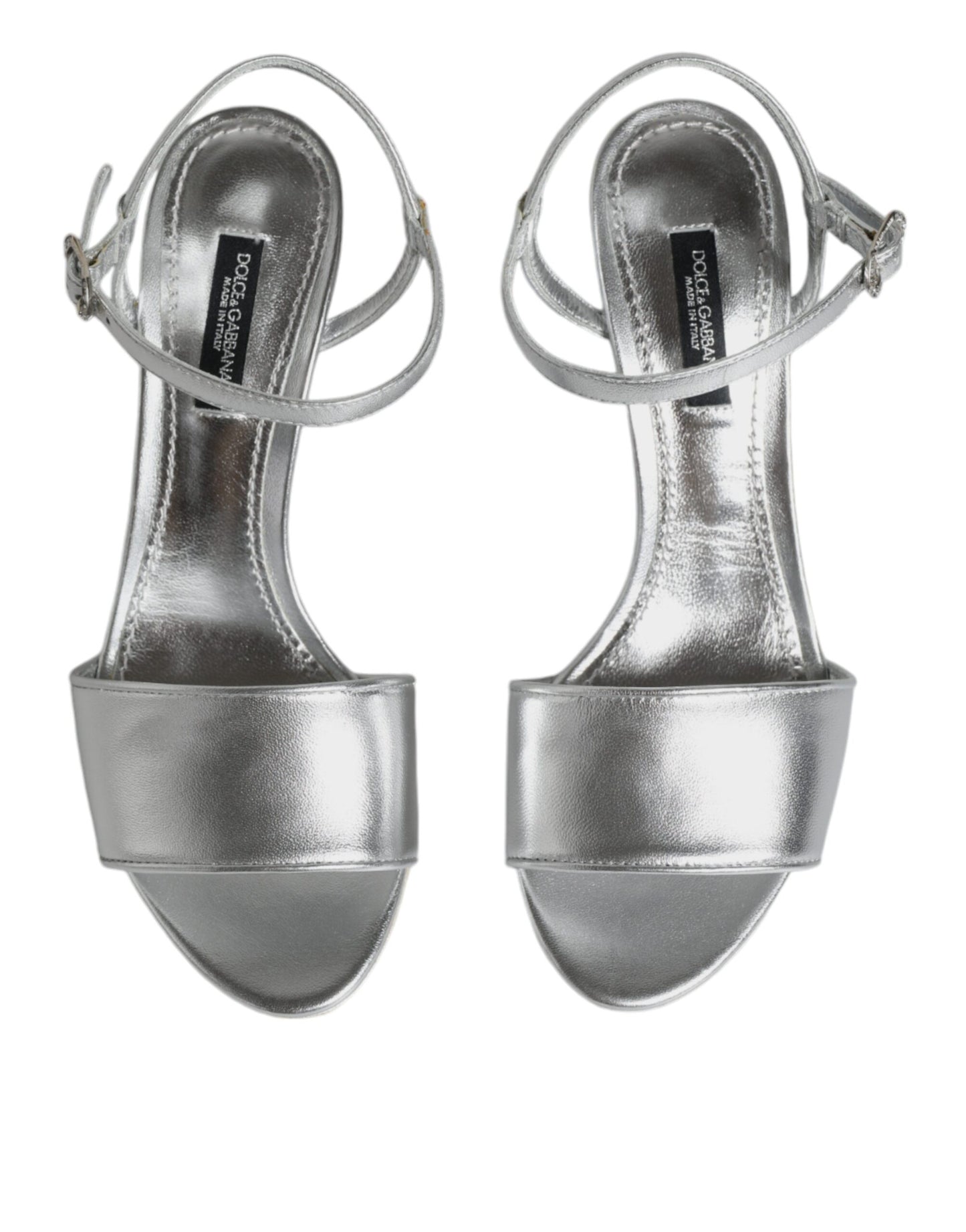 Босоніжки на підборах Dolce &amp; Gabbana Silver KEIRA