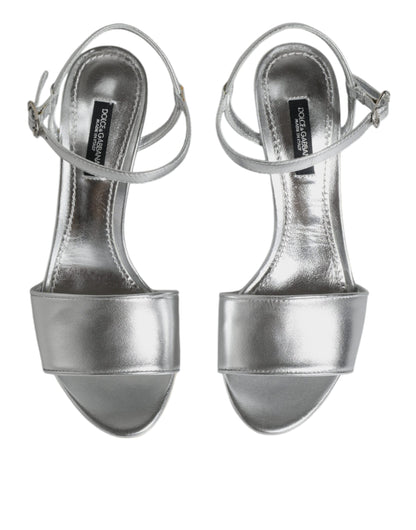 Босоніжки на підборах Dolce &amp; Gabbana Silver KEIRA