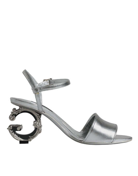 Босоніжки на підборах Dolce &amp; Gabbana Silver KEIRA