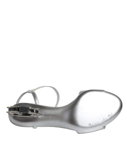 Босоніжки на підборах Dolce &amp; Gabbana Silver KEIRA