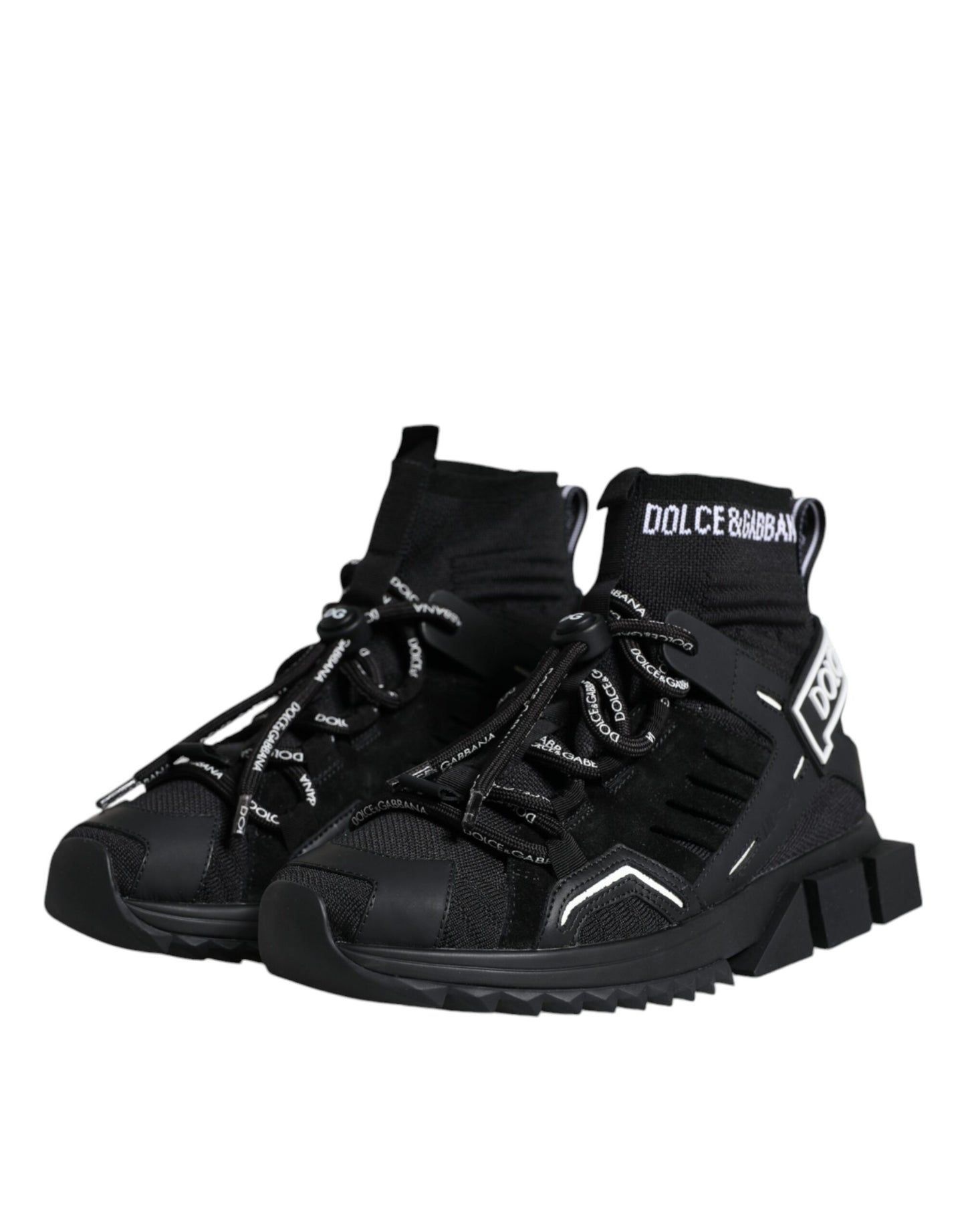 Кросівки з логотипом Dolce &amp; Gabbana Black Sorrento Socks