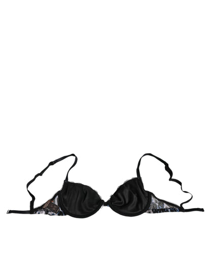 Білий бюстгальтер Roberto Cavalli з леопардовим пуш-апом Reggiseno