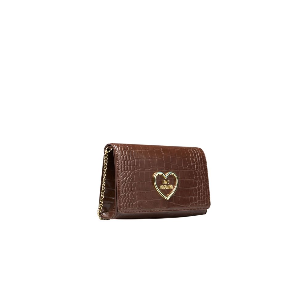 Жіноче кросбоді з коричневого поліетилену Love Moschino