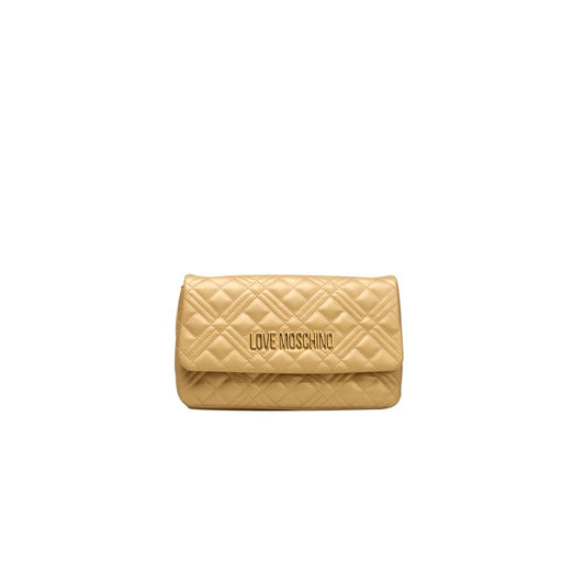 Поліетиленова жіноча сумка через плече Love Moschino Gold