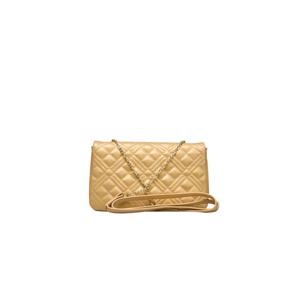 Поліетиленова жіноча сумка через плече Love Moschino Gold