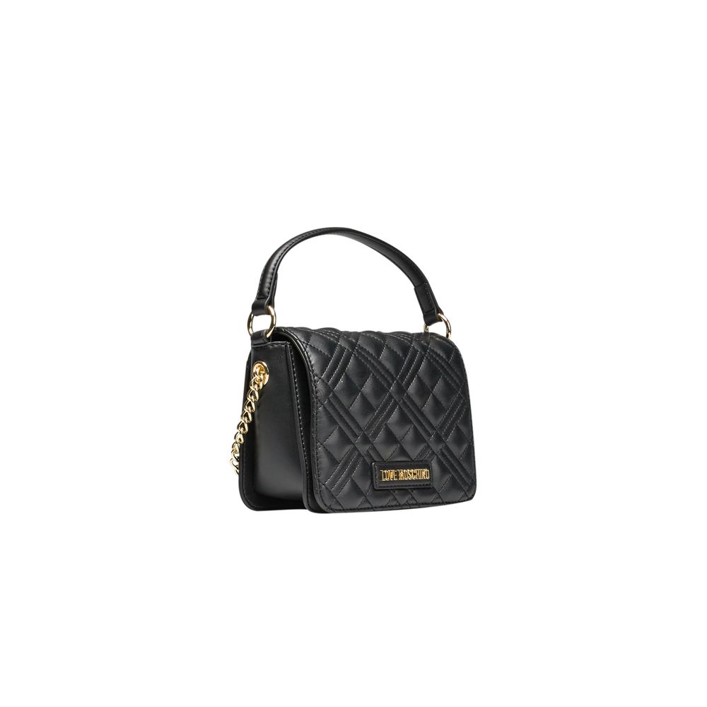 Чорна поліетиленова жіноча сумочка Love Moschino